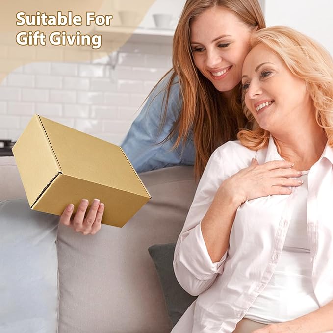 12x9x2 inches Shipping Boxes Set of 25, Small Corrugated Cardboard Box, Literature Mailer, Gift Boxes (Brown, 12x9x2)