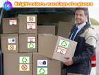 6" x 4" Large Moving Labels for Boxes Color-Coded Label Stickers for Moving for Home Organization Projects, Bins, Kitchen Storage Containers Moving Packing, Permanent Adhesive