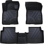 Aiqiying Floor Mats Compatible with Ford Escape 2020-2025 Models，All Weather Carpet Liners Waterproof Durable Custom-Fit Front Rear Full Set Protection TPE Accessories