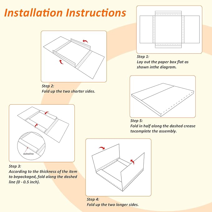 HORLIMER 12.8x12.8x1 Vinyl Record Shipping Boxes Set of 25, White Corrugated Cardboard Mailer Box for Mailing, Packaging, Moving Storage