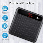 himaly Digital Body Weight Scale Bathroom Scale, Step-On Technology High Precision Measurements Scales with Large Non Slip Silicone Platform and LCD Digital Display, 400lbs/180kg Capacity