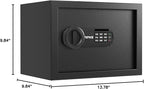 RPNB Deluxe Safe and Lock Box,Digital Keypad Safe Box,Steel Alloy Small Safes, Keypad Lock,Perfect for Home Office Hotel Business Jewelry Cash Use Storage,0.5 Cubic Feet