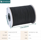 Strong and Durable Bungee Cord - 3/8" x 100ft Elastic Cord, Kayak Stretch String Rope, Bungee Shock Cords for Repairing Tent Poles, DIY, Tie Downs, Black
