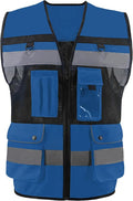 Safety Vest High Visibility Reflective Construction Vest for Men Women