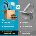 Medium Moving & Shipping Boxes 10"L x 6"W x 3"H, Pack of 10 - Extra Strength 200 lb vs Regular - Corrugated Cardboard Box, Made in USA - Strong Shipping Box Medium by IDL Packaging