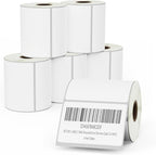 BETCKEY - 3" x 2" (76 mm x 51 mm) Multipurpose & Shipping Removable Film Label - Durable Waterproof - Compatible with Zebra & Rollo Label Printer [6 Rolls, 4500 Labels]