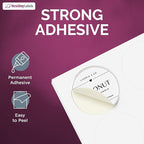 NextDayLabels - 3.33 Inch Round Stickers for Printer - Matte White Blank Laser/Inkjet Printable Circles (500 Sheets, 6 Per Sheet, 3000 Labels)