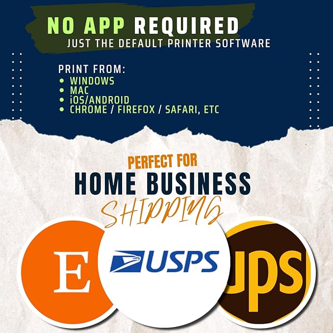 JETZAP Pre-Cut 4x6 Shipping Labels | Work on Most Inkjet and Laser Printers | Just Load & Print | USPS UPS FedEx for Home Printers | 2000 Pack