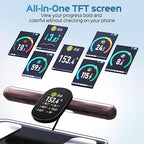 CLORIS Digital Smart Scale for Body Weight Fat BMI Muscle Mass 28 Body Composition Measurement Health Analyzer 8 Electrodes with App Bluetooth, Full-Color TFT LCD