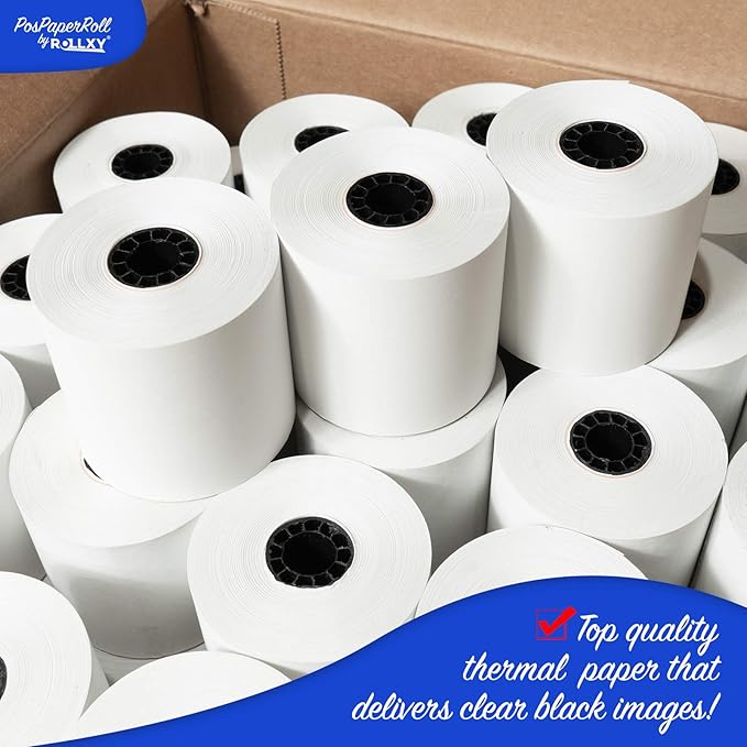 2-1/4 X 165 Thermal Paper Rolls Sharp Cash Register (50 Rolls)