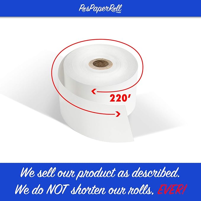 50 Rolls - 44mm x 220' Thermal Paper (Sharp XE-A401)
