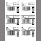 Coopaty 200 Sheets FBA Adderss Labels, 6 per Sheet 3-1/3" x 4" Label Stickers for Laser & Inkjet Printers, 6 Up Shipping Labels, 1200 Printable White Sticker Paper