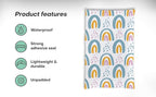 6x9 Poly Mailers – Retro Rainbow Design – Waterproof, Tear-Resistant Shipping Bags with Adhesive Seal – 100 Pack – Package Mint