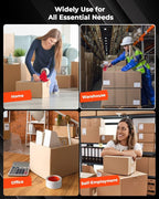 MUNBYN Tape, Heavy Duty Shipping Packing Clear Tape Refill for Dispenser with Total 540 Yards, 2.7mil, 2.83inch *90 Yard(Per Rolls) Great for Shipping Packing Moving Mailing Office Storage