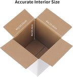 FARRAY Shipping Boxes 4x4x4 inches (Inner Size), 30 Pack Sturdy Kraft Corrugated Small Cardboard Boxes for Mailing Packing, White