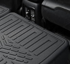 Kick Mats Backrest Mats for 2016-2025 2026 Dodge Durango 6 Seats Captain Chairs Car Mat Accessories, All Weather TPE Seat Back Covers GT RT CITADEL SRT 392 Hellcat(6 Seats 2nd Row Kick Mats)