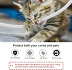 Secbolt Cord Protectors from Pets No Chew, 25ft - 1 inch Ultra Durable Cord Covers for Pets, Bite-Resistant Cable and Wire Protector for Cats, Dogs, Rabbits - White