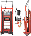 Electric Stair Climbing Hand Trucks Dolly Cart, 900lb Capacity Heavy Duty Stair Climber with Ropes, Carry Heavy Objects Up and Down Stairs Effortless for Furniture Logistics Warehouse