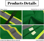 Safety Vest Customize Logo with 5 Pockets & Zipper Reflective High Visibility Vest Class 2 Outdoor Workwear