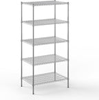 24" Deep x 36" Wide x 74" Height Wire Shelving Kit | 5-Tier | NSF Commercial Storage Rack Unit