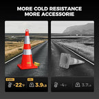 10 Pack 28 Inch Traffic Cones, from -22℉ to 131℉, MUTCD-Compliant Orange Safety Cone with Reflective Collar ＆ Extra Caution Tape for Parking Lot, Construction Work, Road Safety