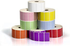 2.25" X 1.25" Direct Thermal Perforated Stickers Labels for Barcodes, Address, Consignment - Compatible with Zebra, Rollo, Godex and More (Mix 'N Match, 12 Rolls)