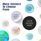 100 Custom Vinyl Stickers - Upload Your own Image, Text, Design, Logo - Personalized Logo Labels for Handmade, Packaging, Bottle, Jars, Candle, Brand Stickers (Lavender Swirls, 1x1)