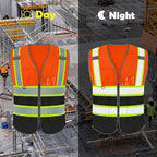 BeautyWill Custom Logo 10/20 Pack Safety Vest Class2 High Visibility Vest with Pockets Breathable Construction Vest Bulk