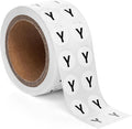 1000pcs Letter Y Stickers, 0.5" Letter Sticker Dot Labels for Organization, Inventory, 1000/roll