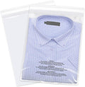 iMailer - 500 Count - 12" x 18" Poly Bags with Suffocation Warning - Clear Plastic Packaging Bags for Clothing, T-Shirts - Resealable Adhesive, Not Strong