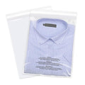 iMailer - 100 Count - 13" x 15" Clear Plastic Poly Bags with Suffocation Warning for Clothing, T-Shirts, Pants-Resealable Adhesive,Not Strong