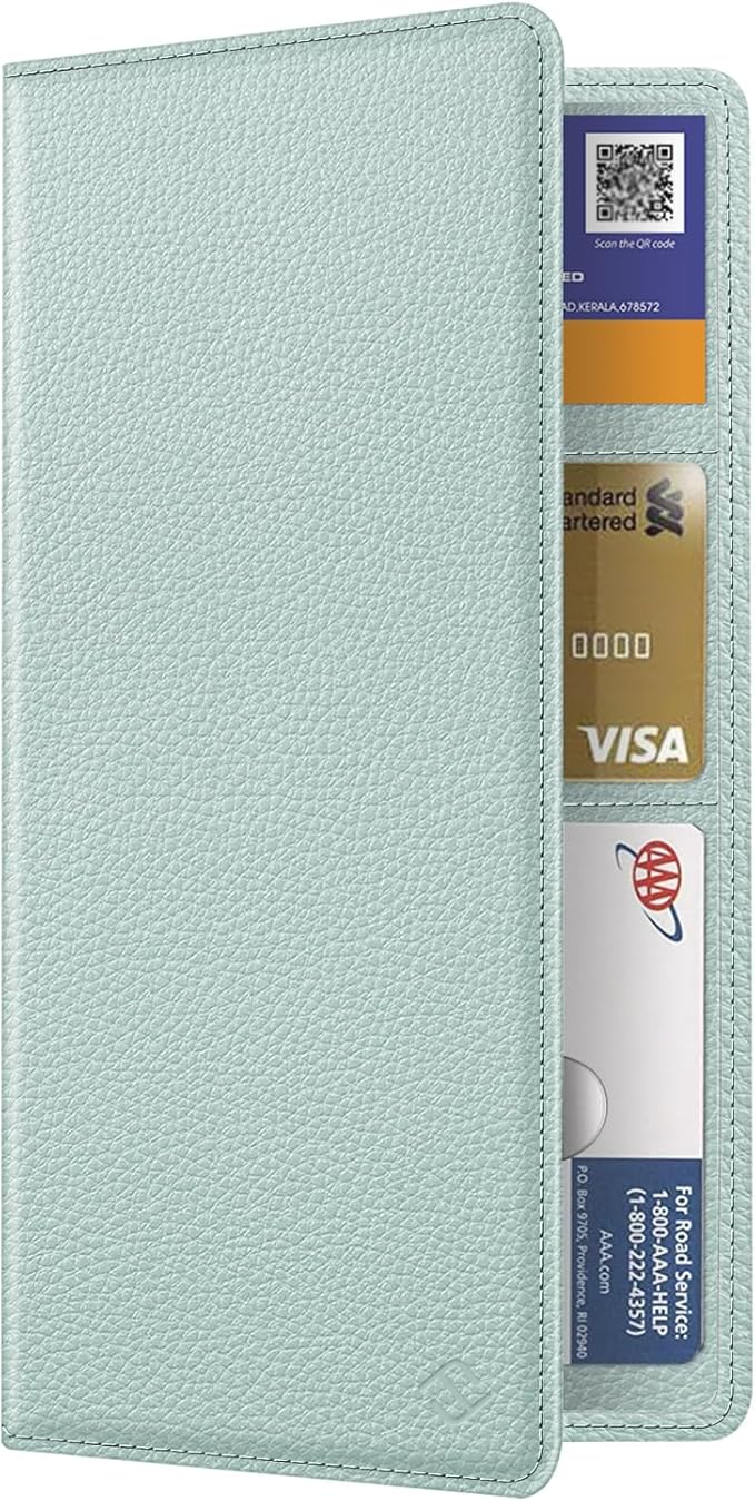 FINPAC Car Registration and Insurance Card Holder, Vehicle Glove Box Card Organizer Wallet Automobile Accessories for License