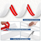 Floor Cord Cover for Wires on Floor Self Adhesive Cord Hider Floor Cable Management Wire Covers for Cords Protector Prevent Cable Trips Cord Cavity W 0.32" x H 0.32", White, 20Ft