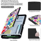 Clipboard with Storage,Clip Boards 8.5X11 with Storage & Pen Holder,Heavy Duty Plastic Nursing Clipboards Foldable,Coaches Clipboard Folder Case,School Office Supplies，Dog Pawprint Multicolor