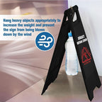 2 Pack 24 Inch Blank Floor Sign Black A-frame Foldable Caution Sign Stick/Write-On Double Sided Safety Warning for Pool Restaurant Restroom Office