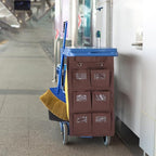Generic High Capacity Janitorial Cart Bag with Rectangular Cleaning Cart Replacement Organizer for Hotel Housekeeping Hanging Garbage Bag