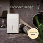 hOmeLabs Dehumidifier - Advanced Humidity & Moisture Control, Quiet, Efficient, Auto Shut-off, Ideal for Home, Basement, Office - 4,500 Sq Ft Wi-Fi (32 Pint MAX 80 Pint at 95°F, 90% RH)