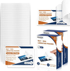 100 Pack 10 Mil 2.6"x3.9" Self Sealing Laminating Pouches Plastic Laminating Sheets Business Card Size Clear Lamination Paper for Office School Home Supplies Glossy Finish(No Laminator Need)