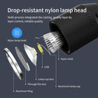 LED Work Lights, 450 lumens COB lamp Beads, Flexible gooseneck Lights, Screw-Fixed Base Drill Lights, Suitable for Lighting Machine Tools, Lathe workbenches, etc.
