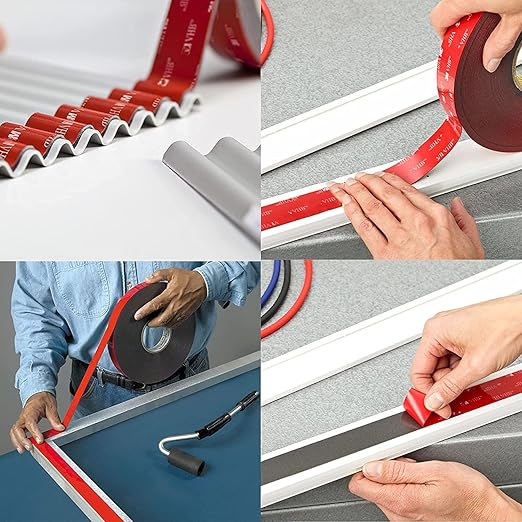 Double Sided Tape Heavy Duty 20pcs 2in x 2in Mounting Tape Pad Sticker Strong Adhesive Tape Waterproof Foam Tape for Indoor and Outdoor