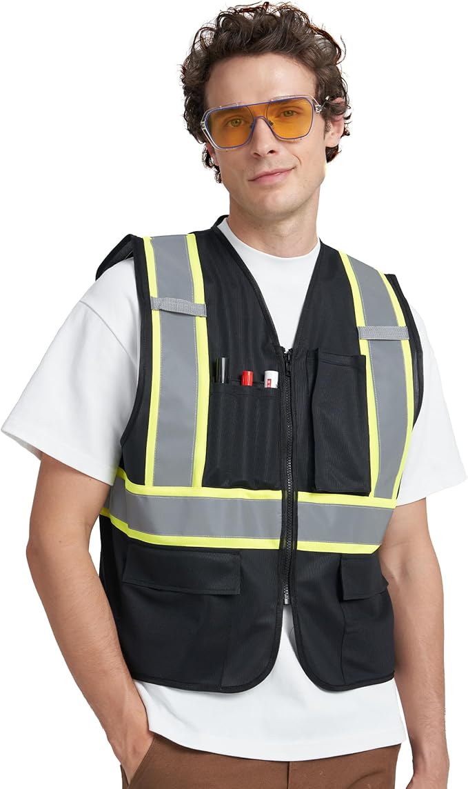 A-KSAFETY Custom High Visibility Reflective Safety Vest with logo
