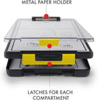 Dexas Clearview Clipcase Clipboard, 13.75 x 9.5 in, Gray/Yellow. See Papers Clearly Outdoors, Stay Organized & Dry. Ideal for Coaching, Teaching, homeschooling, Art, Trades & Medical pros(Pack of 6)