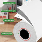 2 1/4" 85' feet Thermal Receipt Paper,Cash Register Paper Rolls Fits for Most Credit Card Terminals, 50 rolls
