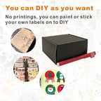 50 Pack 4x4x2'' Small Shipping Boxes, Corrugated Cardboard Mailers for Business, Black (CM442B)