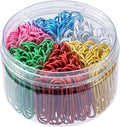 300 Pcs Colored Paper Clips, 2 Inch Assorted Color Paperclips, Large Vibrant Metal Paper Clips for Office, School, Home, Craft Projects - Organize Documents, Notes, Artworks