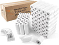 (100 Rolls) 2 1/4" x 50' Thermal Paper, POS Receipt Paper for Retail Business Cash Register, Fits All Credit Card Terminal