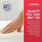 FOAMYFOAM 6Pack High Density 1 inch Thick, 24 inch Wide, 72 inch Long Upholstery Foam, Cushion Replacement