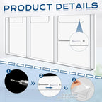 Sherr 2 Pcs Acrylic Brochure Holder Wall Mount, 8.5 x 11 Inches Clear Hanging Flyer Display Holder Plastic Pamphlet Stand for Magazine, Booklet, Bookmark (Three-slot)