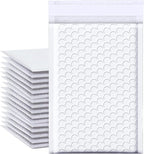 Bubble Mailers 6x9 Inch 250PCS, Self Seal Waterproof Padded Envelopes Shipping Bags, Tear-proof Bubble Envelopes Padded Mailers for Mailing, Packaging, Small Business-White