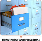 Portable Plastic File Storage Box Organizer Project Case for Documents and Papers Stackable Document Holder Suitable for Office Home and Travel Use